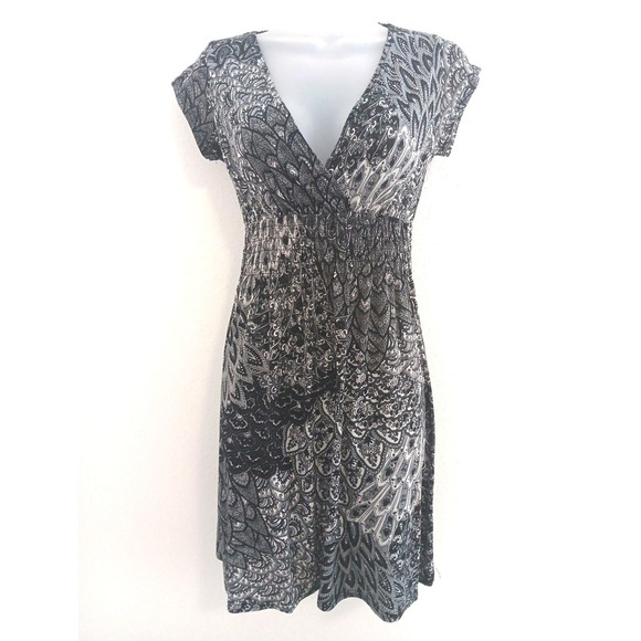 Y2K Style Dress Womens Small Babydoll Whimsigoth Fitted Black Office Siren Beach - Picture 1 of 9